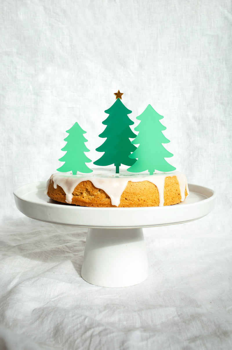Cake topper Sapins de Noël