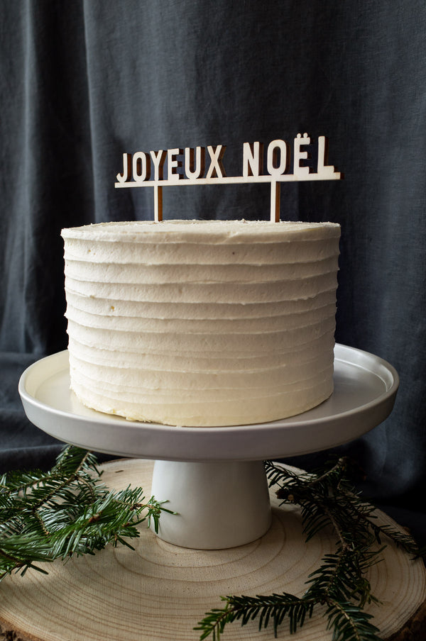 Cake topper Joyeux Noël