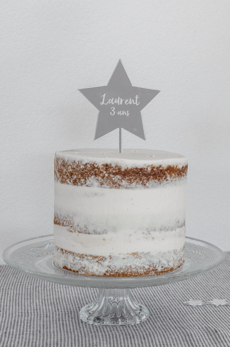 Cake topper étoile "Univers étoilé"